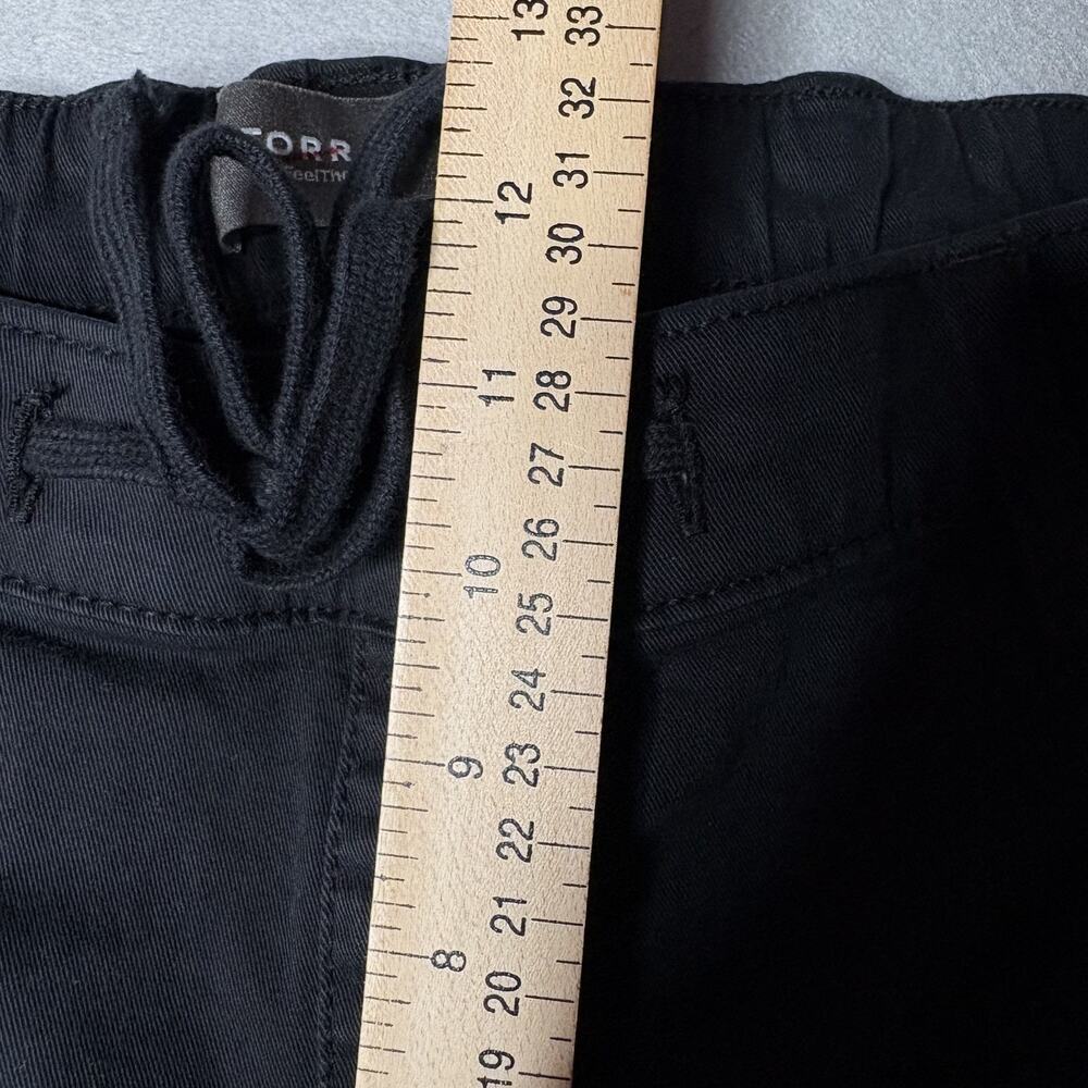 Torrid Weekend Wide Leg Crop Pants Womens Size 1 Black Pull On Plus - Picture 8 of 16